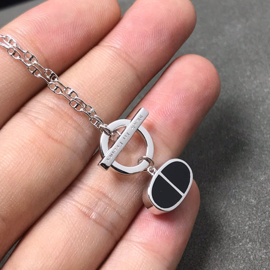 [ECHO ]CHAINE VERSO BLACK CERAMIC  NECKLACE