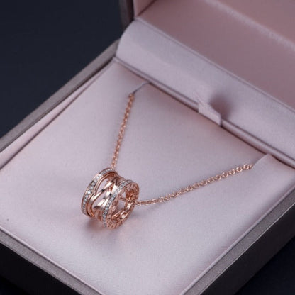 [ECHO ]ZERO 1 PINK GOLD DIAMOND OPEN NECKLACE