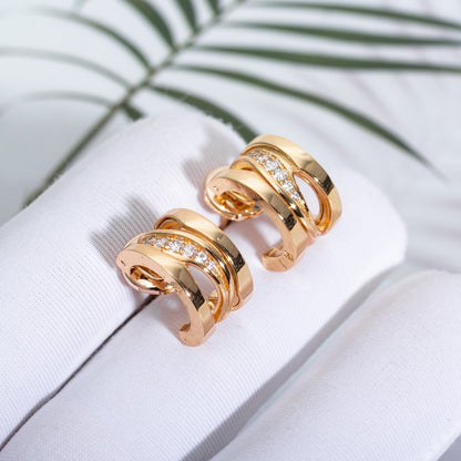[ECHO ]ZERO 1 PINK GOLD DIAMONDS EARRINGS