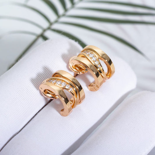 [ECHO ]ZERO 1 PINK GOLD DIAMONDS EARRINGS