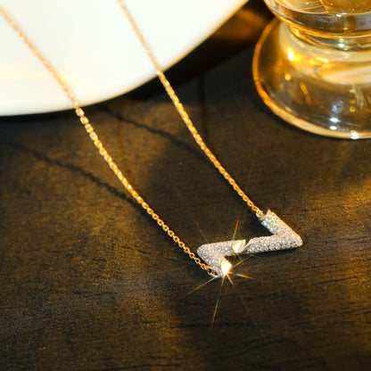 [ECHO ]VOLT SILVER DIAMOND PEDANT NECKLACE