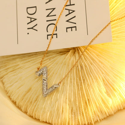 [ECHO ]VOLT SILVER DIAMOND PEDANT NECKLACE