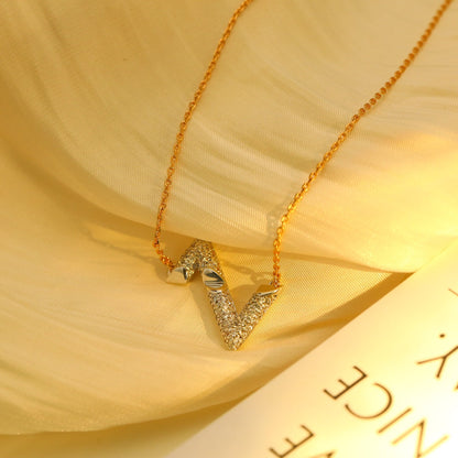 [ECHO ]VOLT SILVER DIAMOND PEDANT NECKLACE