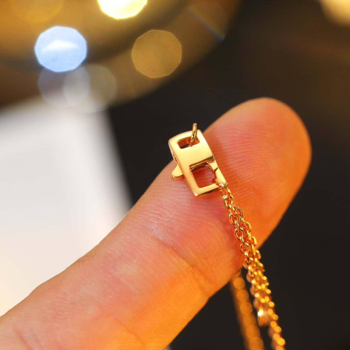 [ECHO ]STAR AND SUN DIAMOND PINK GOLD NECKLACE