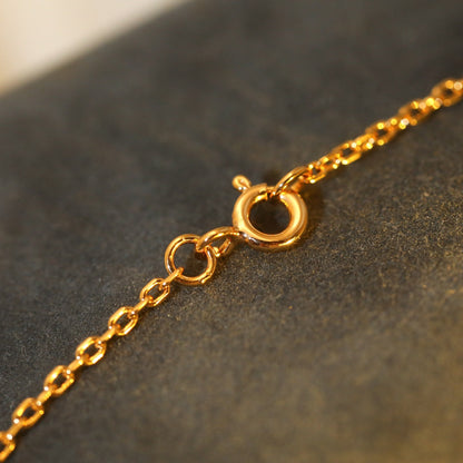 [ECHO ]SUN PEDANT PINK GOLD 1 DIAMOND NECKLACE