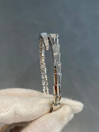 [ECHO ]SERPENTI BRACELET DIAMONDS SILVER
