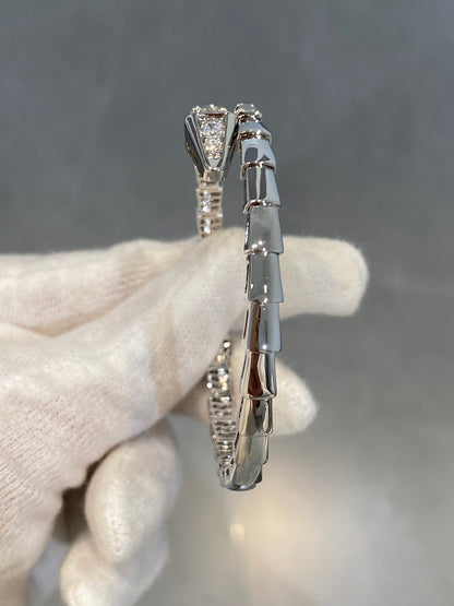 [ECHO ]SERPENTI BRACELET DIAMONDS SILVER
