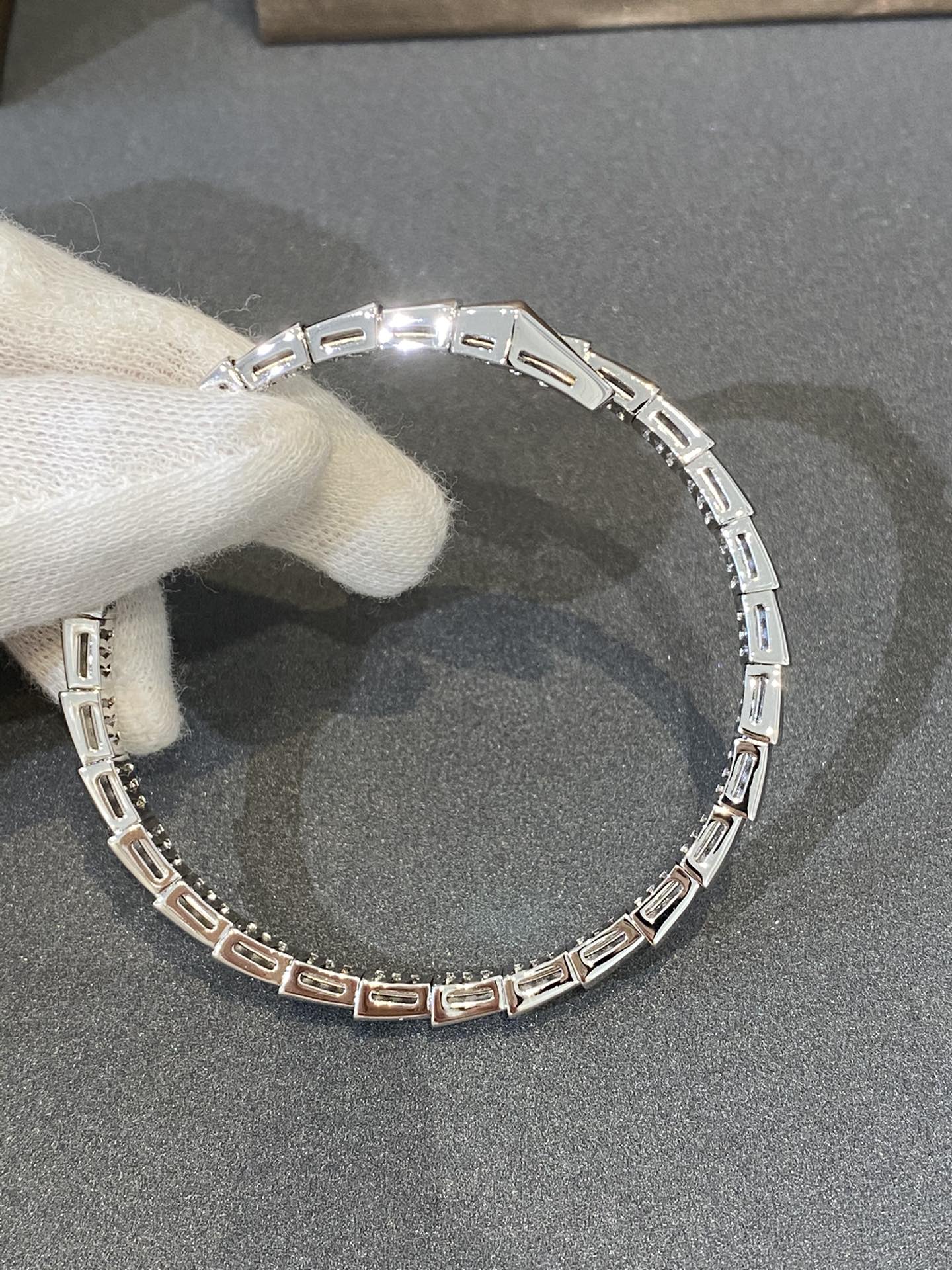 [ECHO ]SERPENTI BRACELET DIAMONDS SILVER