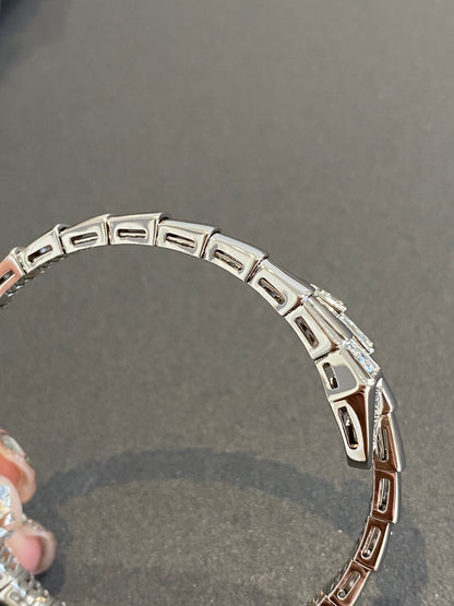 [ECHO ]SERPENTI BRACELET DIAMONDS SILVER