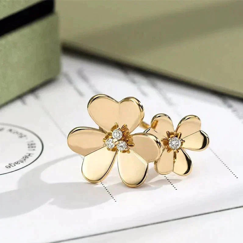 [ECHO ]CLOVER COMOS GOLD DIAMOND RING
