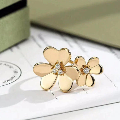 [ECHO ]CLOVER COMOS GOLD DIAMOND RING