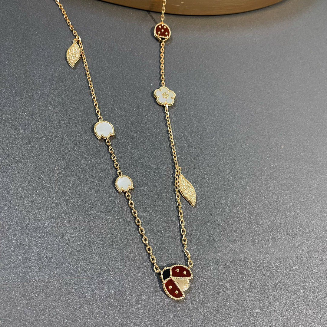 [ECHO ]LUCKY SPRING 15 MOTIFS GOLD NECKLACE