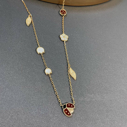 [ECHO ]LUCKY SPRING 15 MOTIFS GOLD NECKLACE