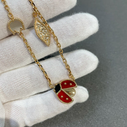 [ECHO ]LUCKY SPRING 15 MOTIFS GOLD NECKLACE