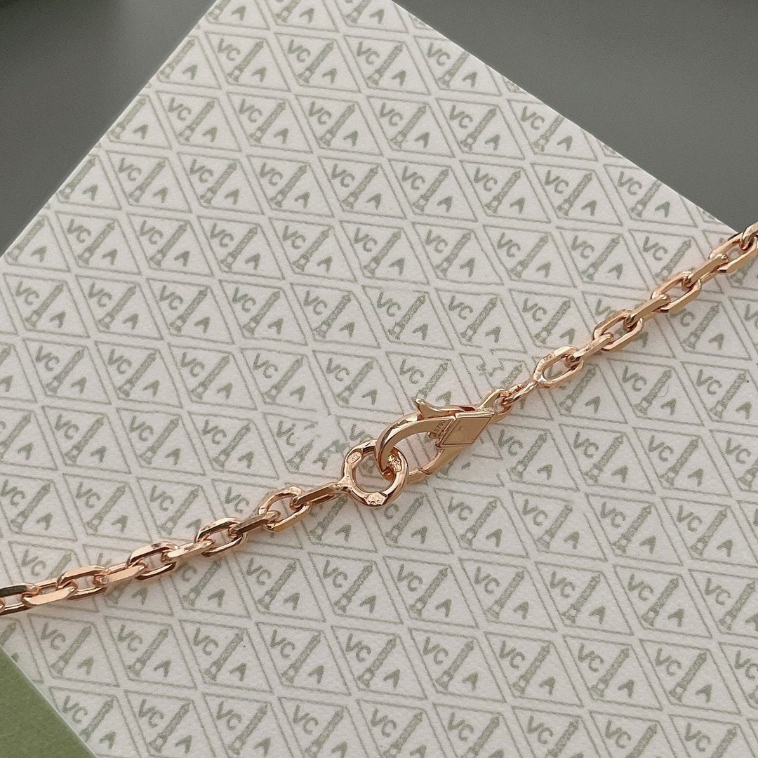[ECHO ]LUCKY SPRING 15 MOTIFS ROSE GOLD NECKLACE