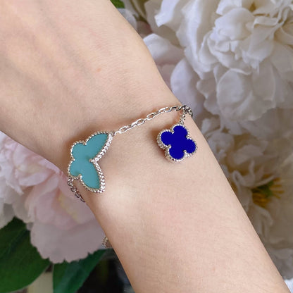 [ECHO ]LUCKY SPRING SILVER BRACELET 4 MOTIF