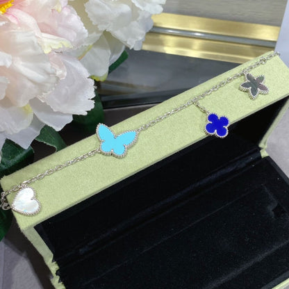 [ECHO ]LUCKY SPRING SILVER BRACELET 4 MOTIF