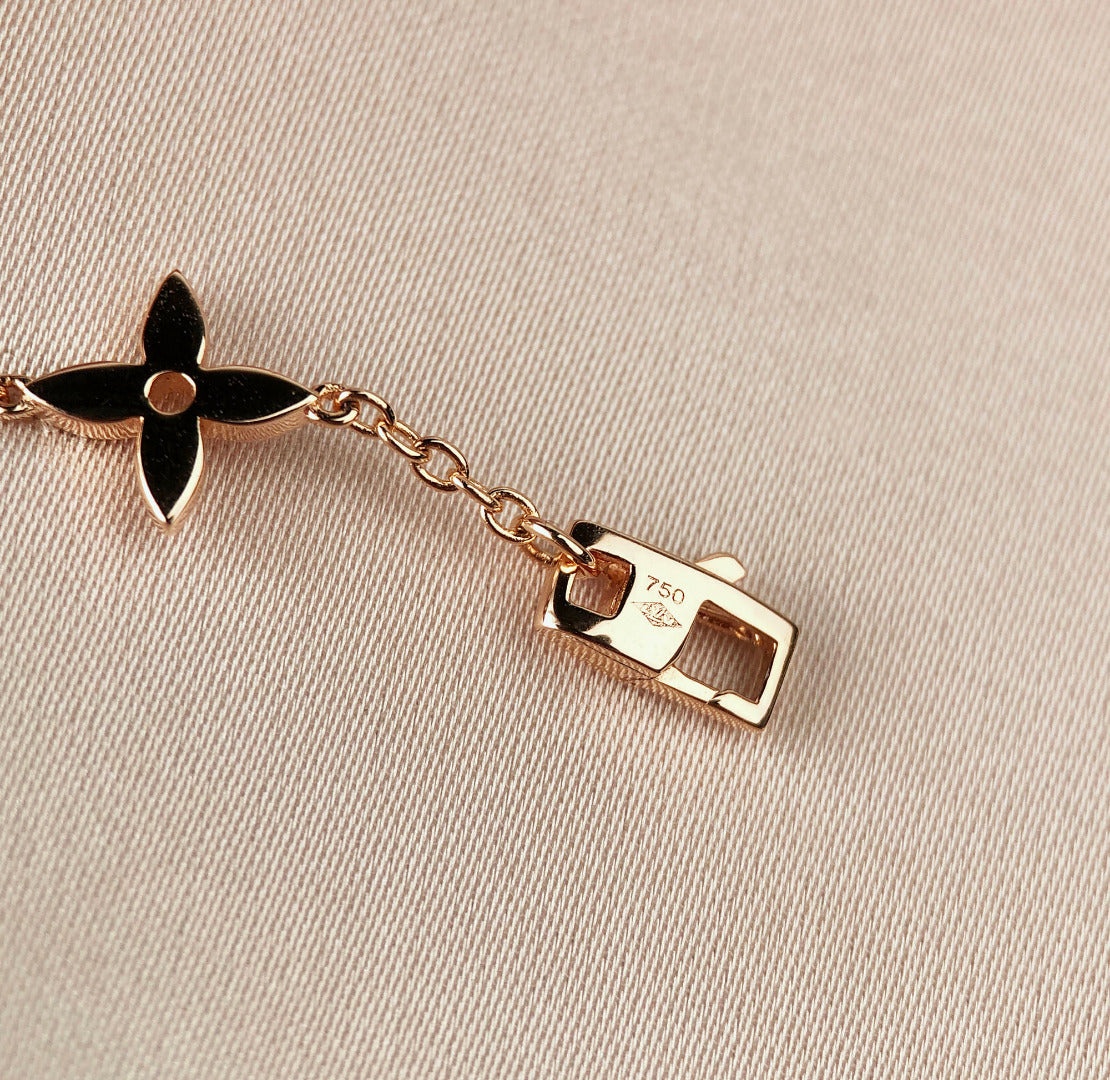 [ECHO ]STAR AND SUN 7 MOTIFS GOLD BRACELET