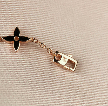 [ECHO ]STAR AND SUN 7 MOTIFS GOLD BRACELET