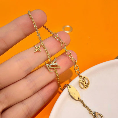 [ECHO ]LOGO STAR MOTIF GOLD BRACELET