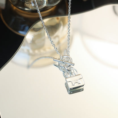 [ECHO ]POP H PEDANT SILVER NECKLACE
