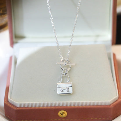 [ECHO ]POP H PEDANT SILVER NECKLACE