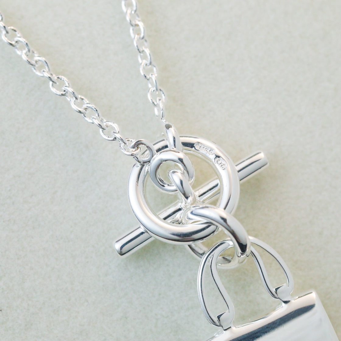 [ECHO ]POP H PEDANT SILVER NECKLACE