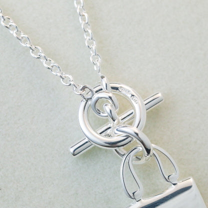 [ECHO ]POP H PEDANT SILVER NECKLACE