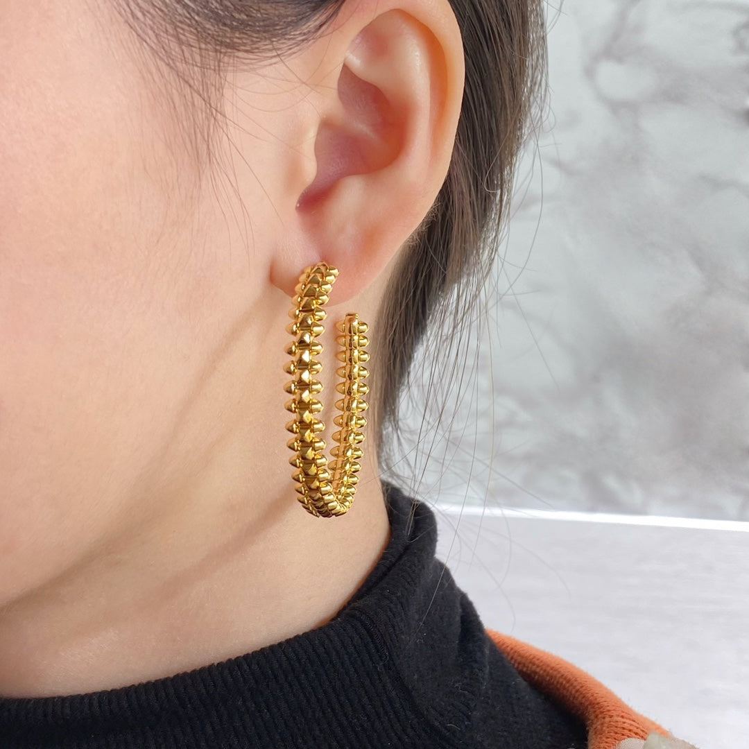 [ECHO ]CLASH LARGE HOOP EARRINGS