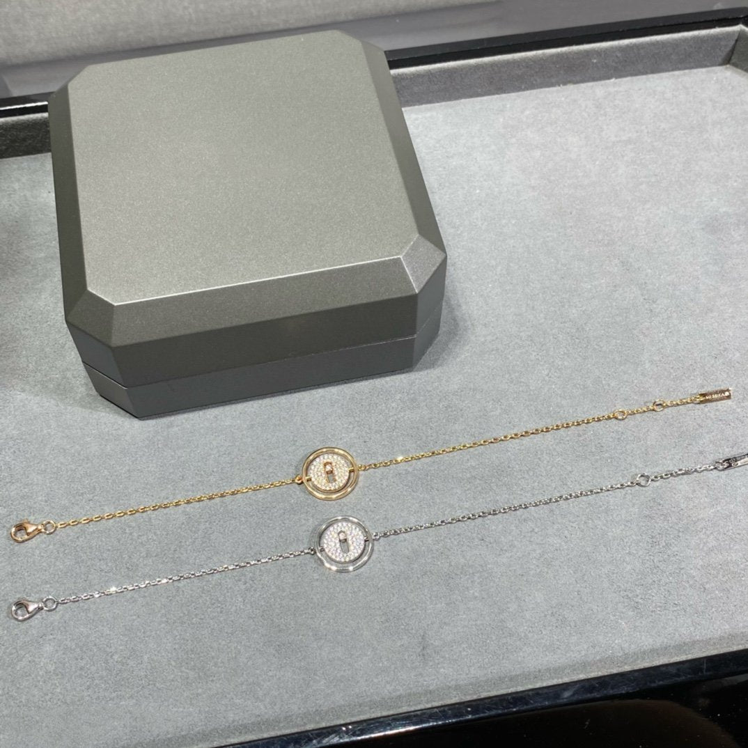 [ECHO]LUCKY MOVE DIAMOND PAVED BRACELET