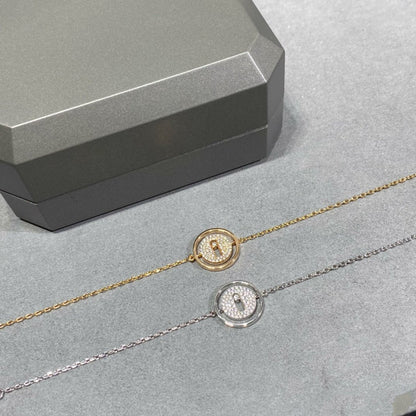 [ECHO]LUCKY MOVE DIAMOND PAVED BRACELET