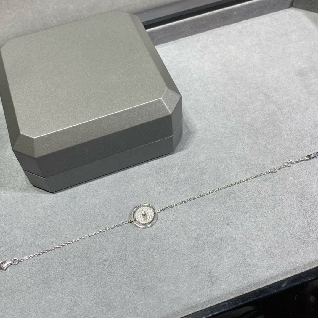 [ECHO]LUCKY MOVE DIAMOND PAVED BRACELET
