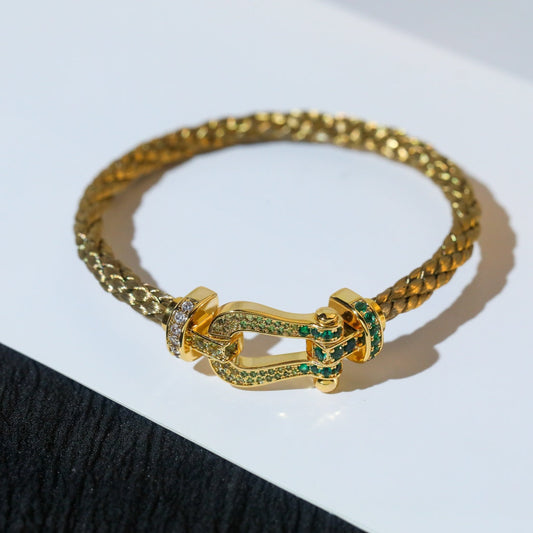 [ECHO ]FORCE 10 GOLD GREEN DIAMOND PAVED