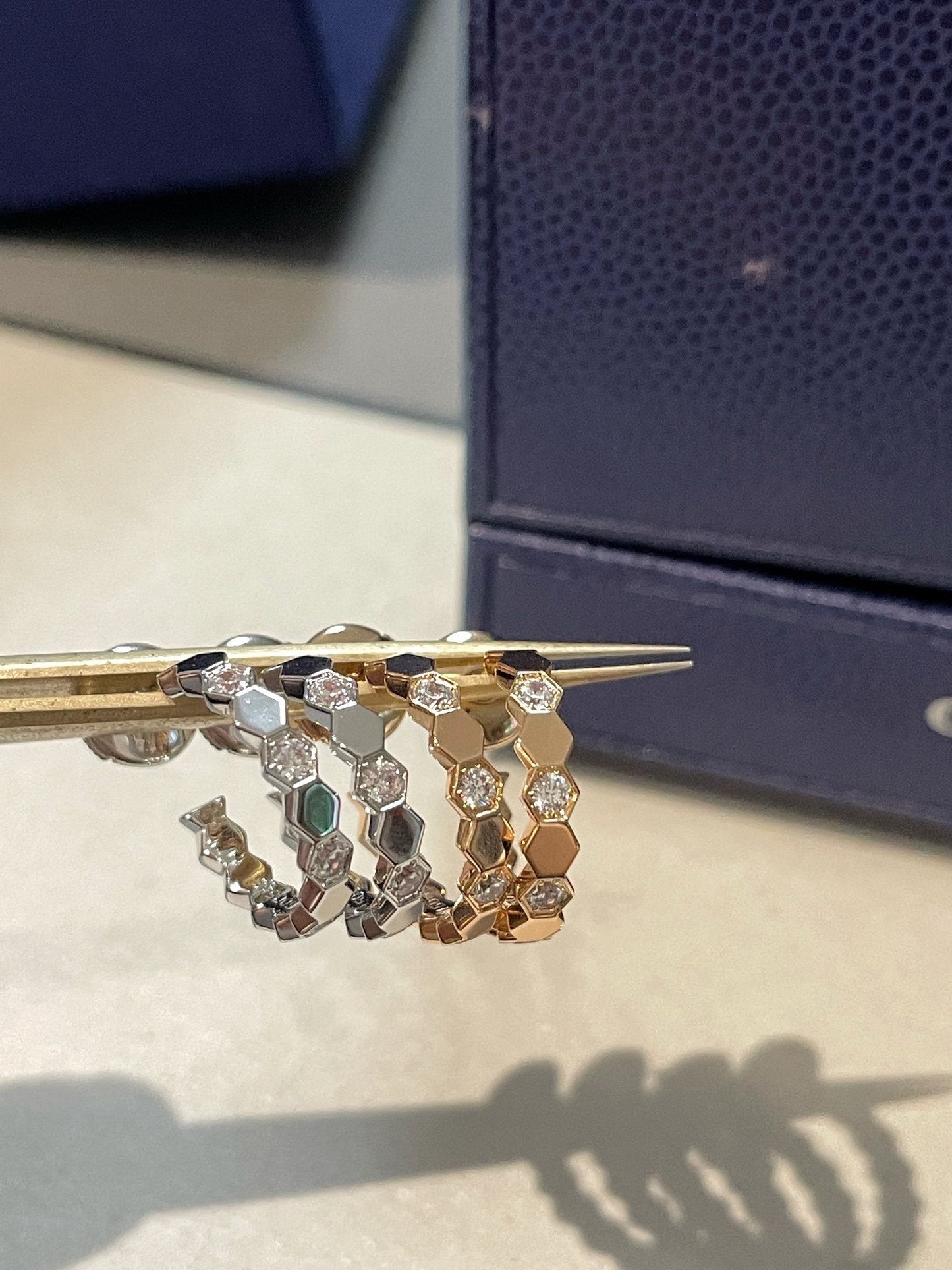[ECHO ]Hollow Design Four-Leaf Clover Flower Shape Ring