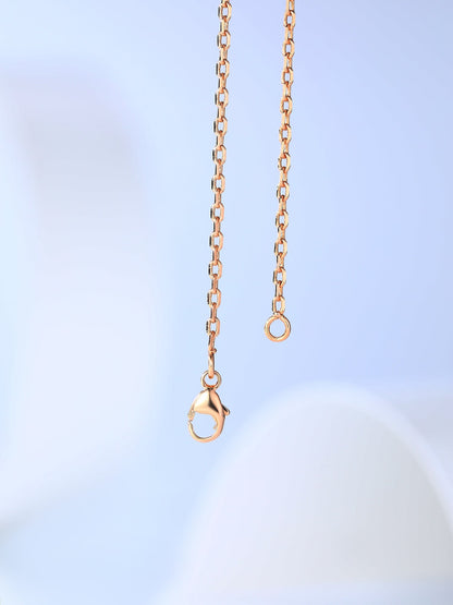 [ECHO ]H CAGE PINK GOLD NECKLACE