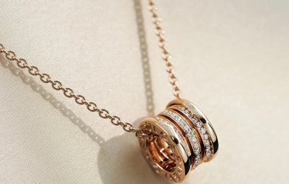 [ECHO ]ZERO 1 PINK GOLD DIAMOND NECKLACE