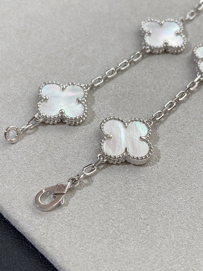 [ECHO ]CLOVER SILVER MOP 5 MOTIF BRACELET