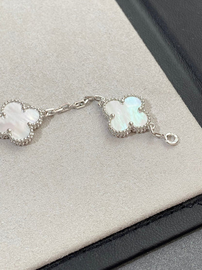 [ECHO ]CLOVER SILVER MOP 5 MOTIF BRACELET