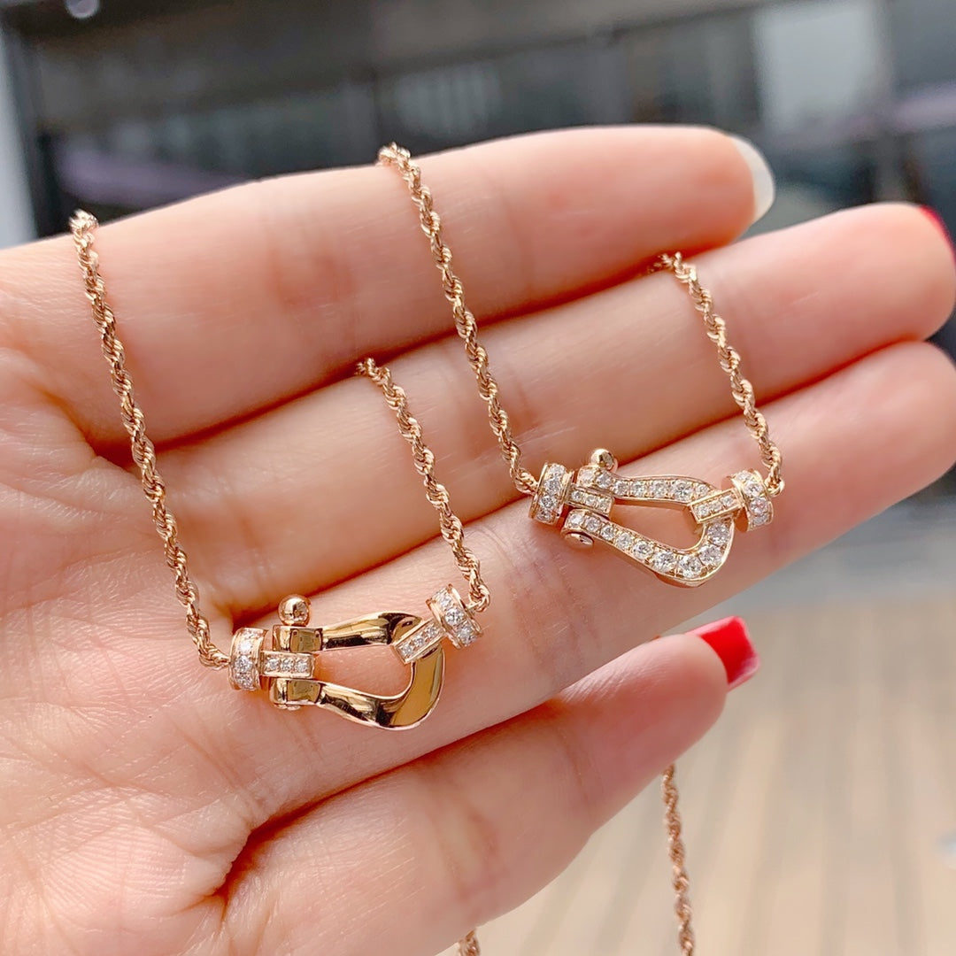 [ECHO ]FORCE 10 PINK GOLD DIAMOND NECKLACE