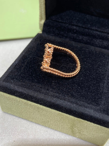 [ECHO ]CLOVER RIVERSIBLE PINK GOLD RING