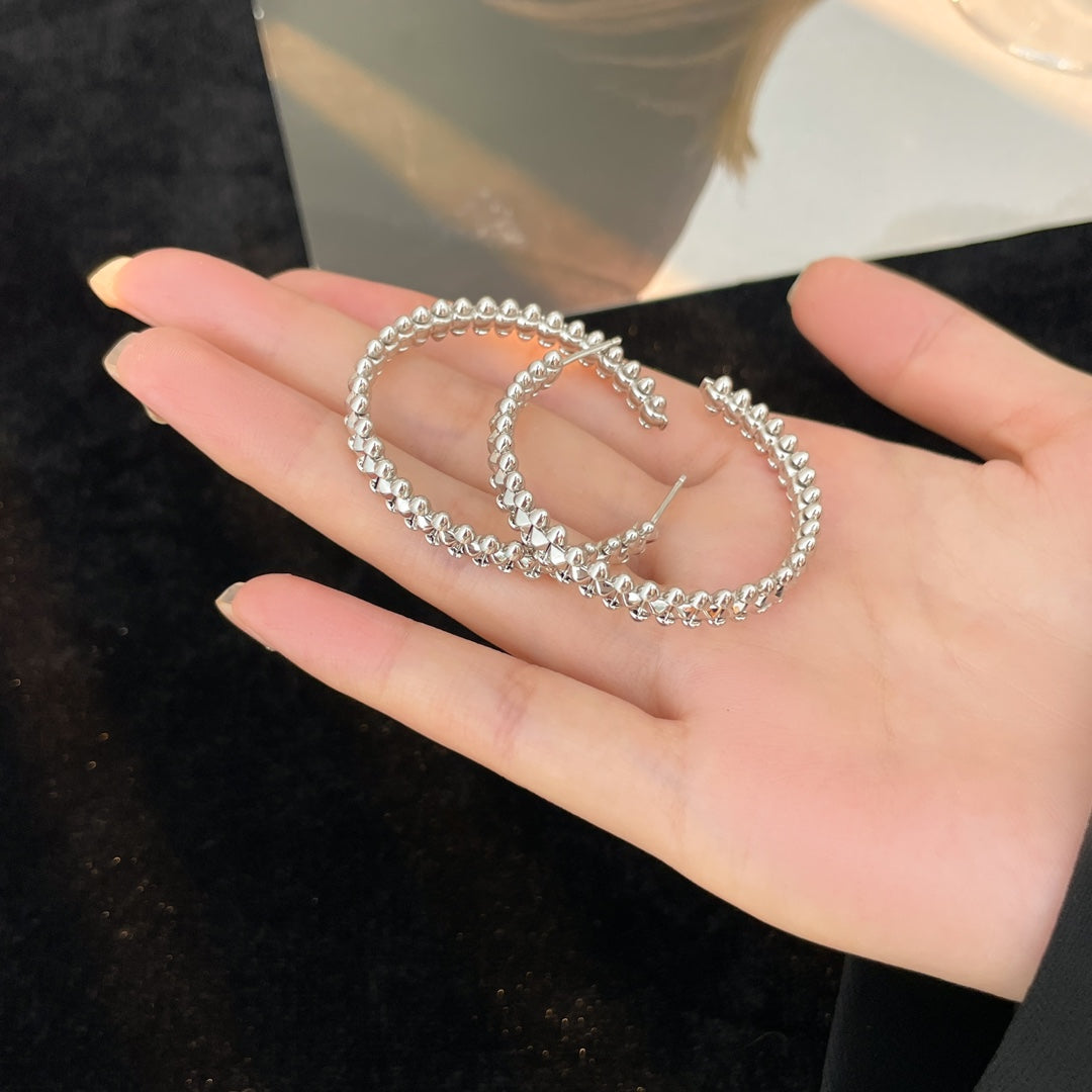 [ECHO ]CLASH HOOP EARRINGS
