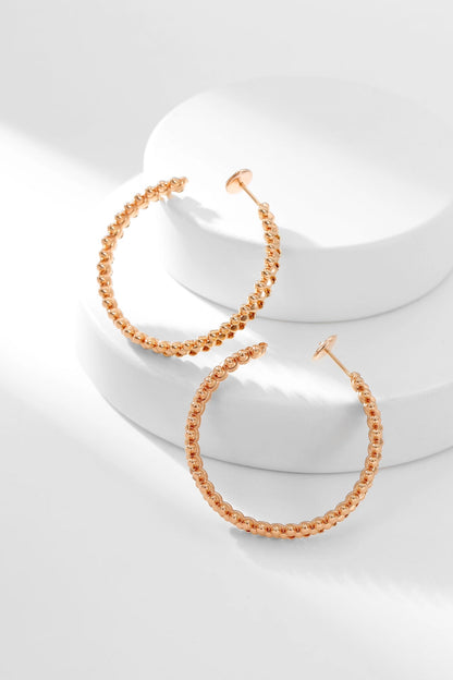 [ECHO ]CLASH HOOP EARRINGS