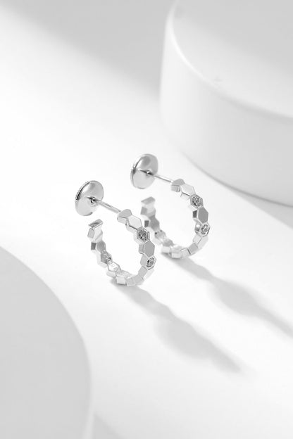 [ECHO ]BEE LOVE DIAMOND HOOP EARRINGS