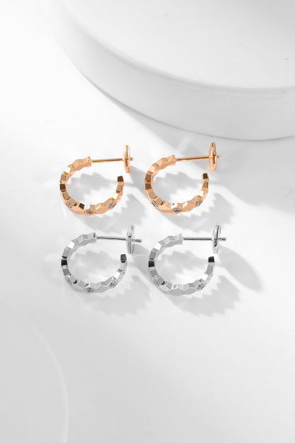 [ECHO ]BEE LOVE DIAMOND HOOP EARRINGS