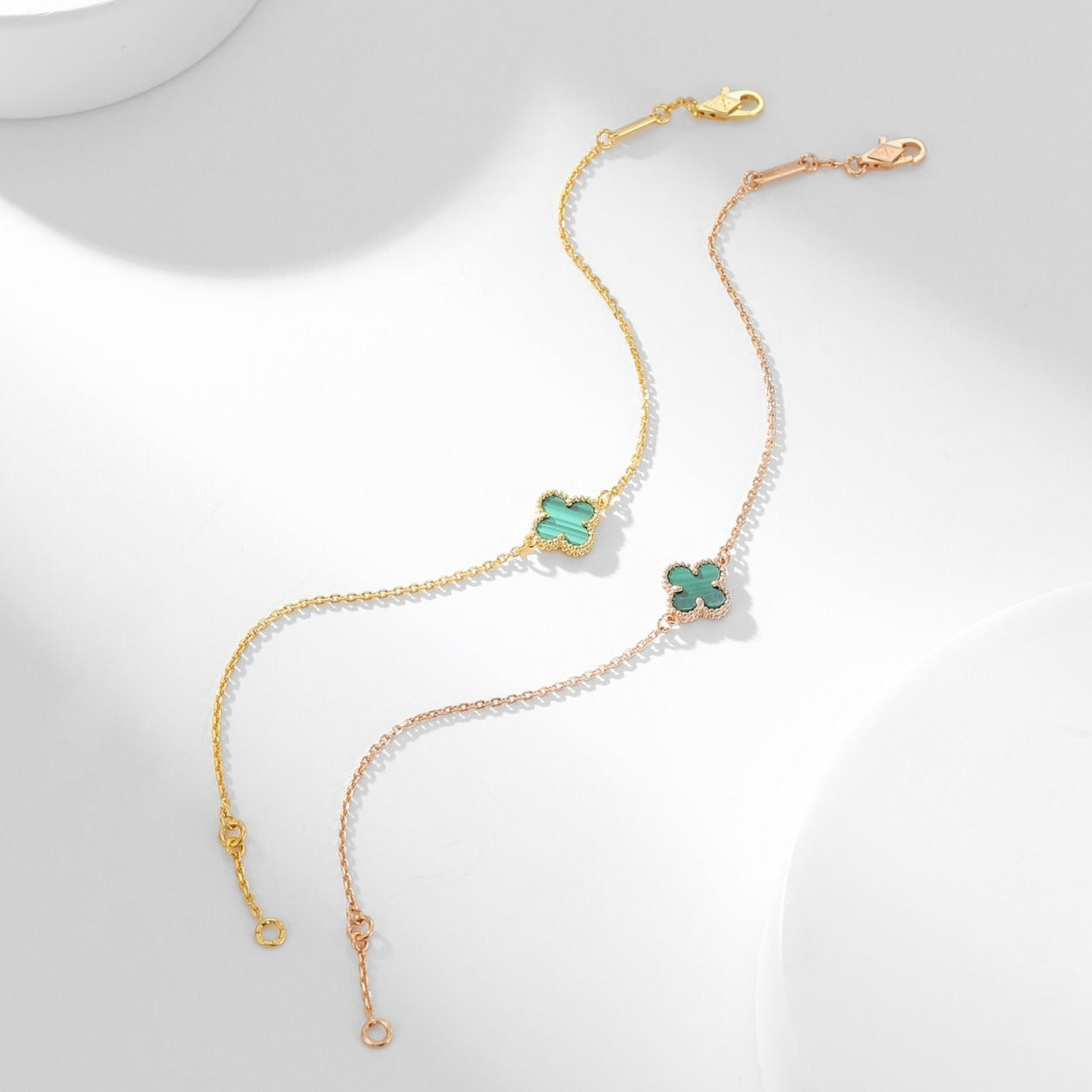 [ECHO ]CLOVER BRACELET MALACHITE 1 MOTIF