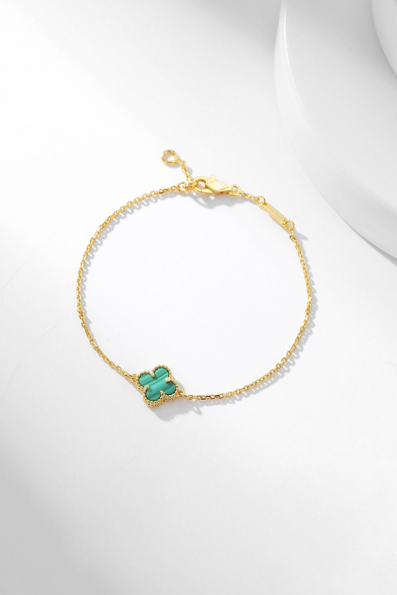 [ECHO ]CLOVER BRACELET MALACHITE 1 MOTIF