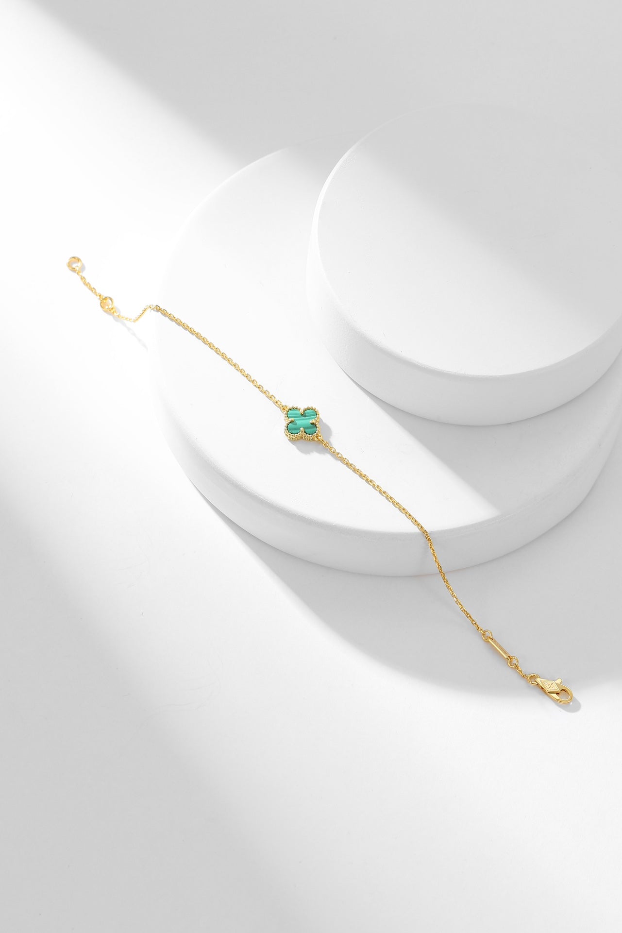[ECHO ]CLOVER BRACELET MALACHITE 1 MOTIF
