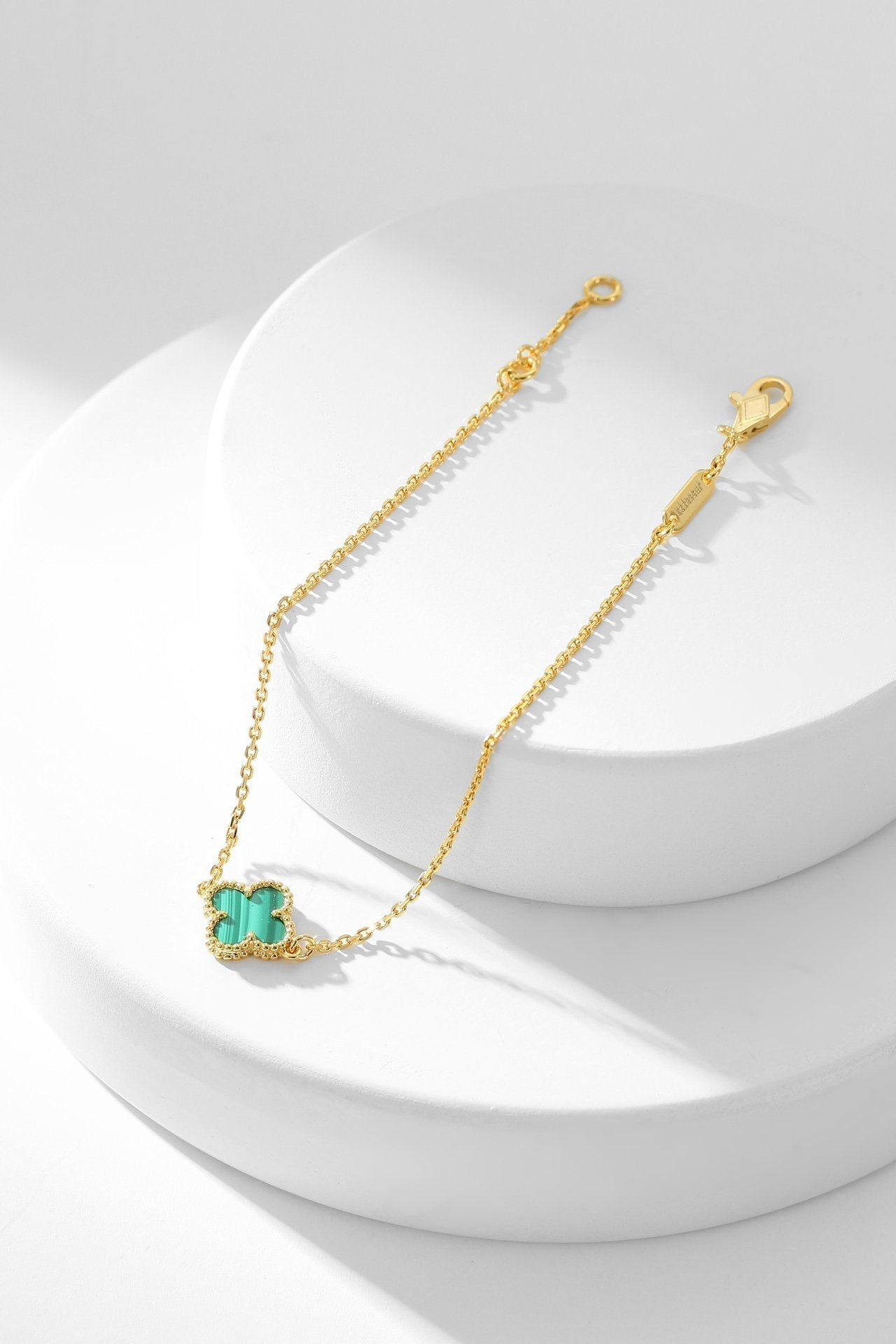[ECHO ]CLOVER BRACELET MALACHITE 1 MOTIF
