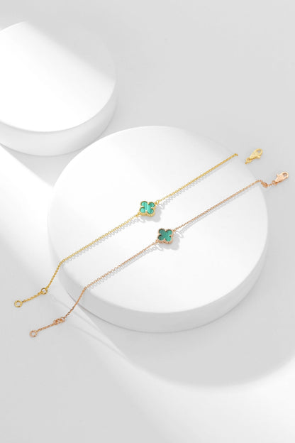 [ECHO ]CLOVER BRACELET MALACHITE 1 MOTIF