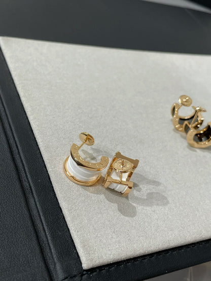 [ECHO ]ZERO 1 PINK GOLD CERAMIC EARRINGS